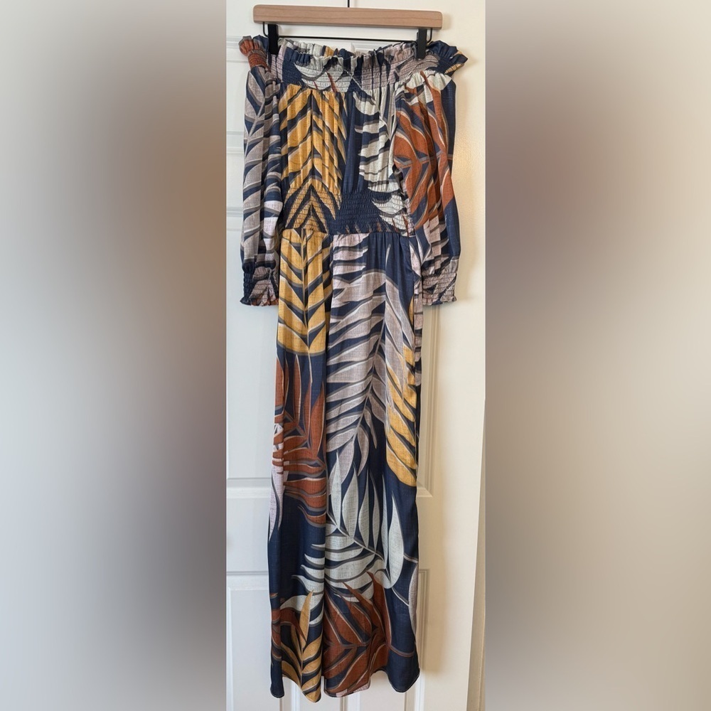 NWT Anthropologie Hutch off Shoulder Jumpsuit Size Medium Petite - Picture 5 of 16